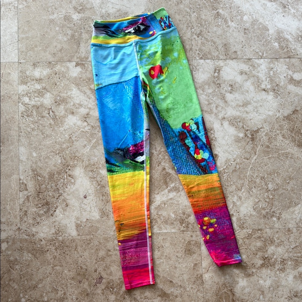 NEW colorful unique custom artistic soft yoga leggings